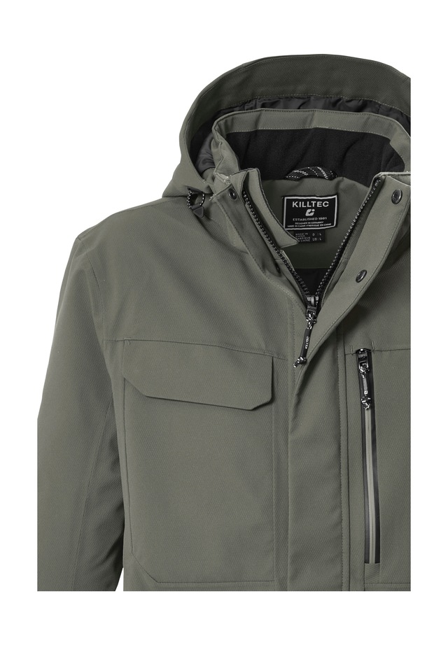 Killtec Funktionsjacke »KOW 42 MN JCKT« Wasserdicht, atmungsaktiv, abnehmbare Kapuze, viele Taschen