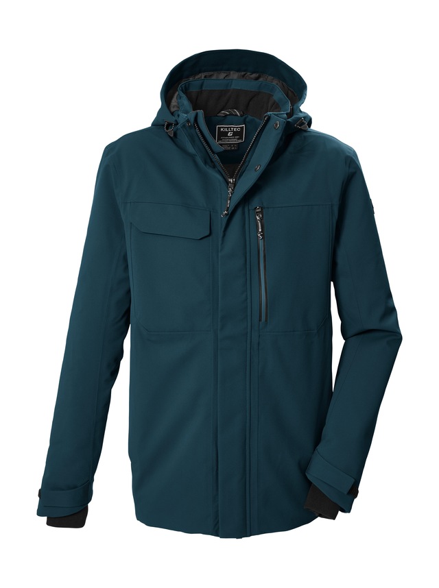 Killtec Funktionsjacke »KOW 42 MN JCKT« Wasserdicht, atmungsaktiv, abnehmbare Kapuze, viele Taschen
