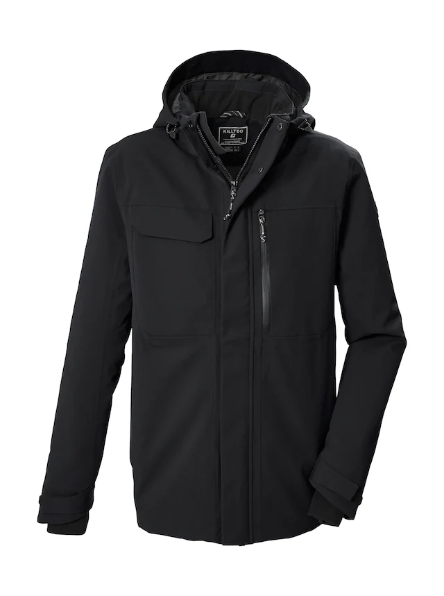 Killtec Funktionsjacke »KOW 42 MN JCKT« Wasserdicht, atmungsaktiv, abnehmbare Kapuze, viele Taschen