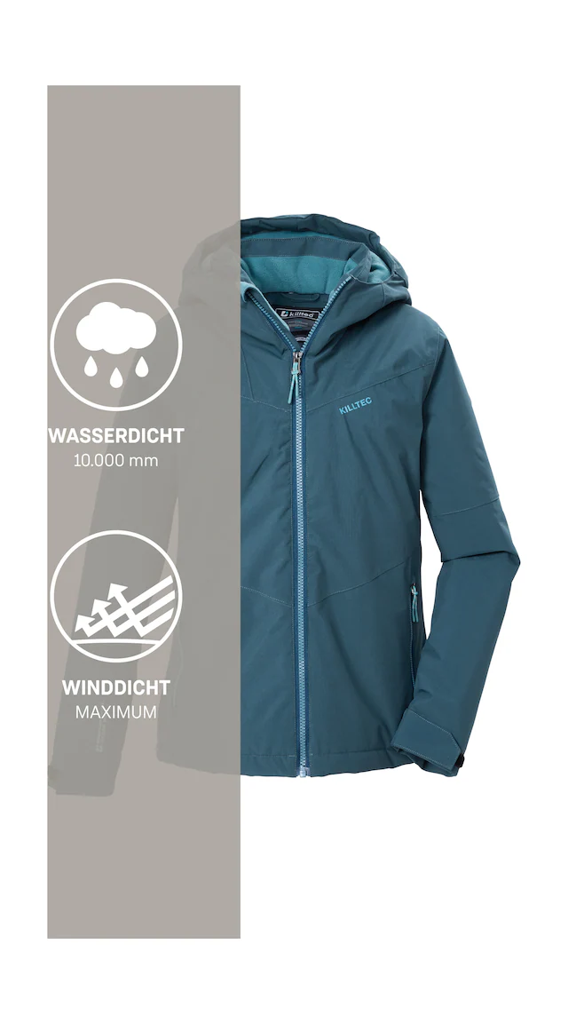Killtec Funktionsjacke »KOW 161 GRLS JCKT« Wind- und wasserdichte Mädchenjacke mit Teflon EcoElite™ Imprägnierung