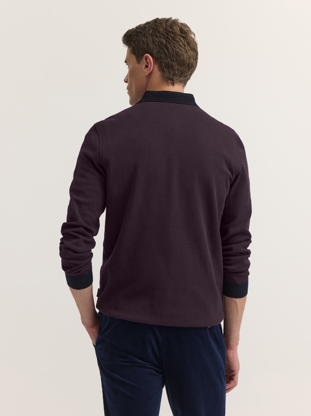 bugatti Poloshirt »Modern Fit« Modern Fit Brusttasche Kontraststreifen