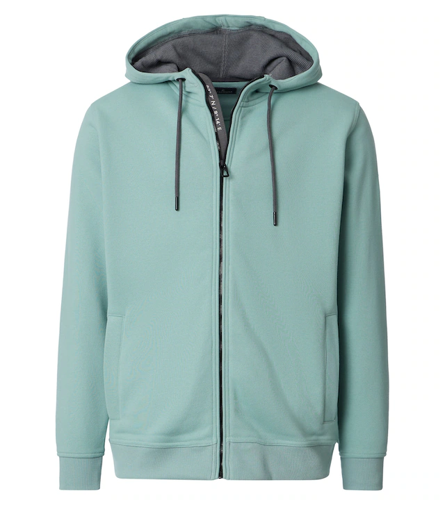 CASAMODA Kapuzensweatjacke »CASAMODA Sweatjacke mit Kapuze uni«