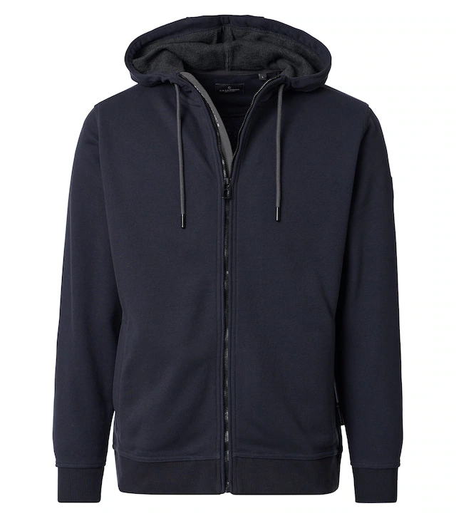 CASAMODA Kapuzensweatjacke »CASAMODA Sweatjacke mit Kapuze uni«