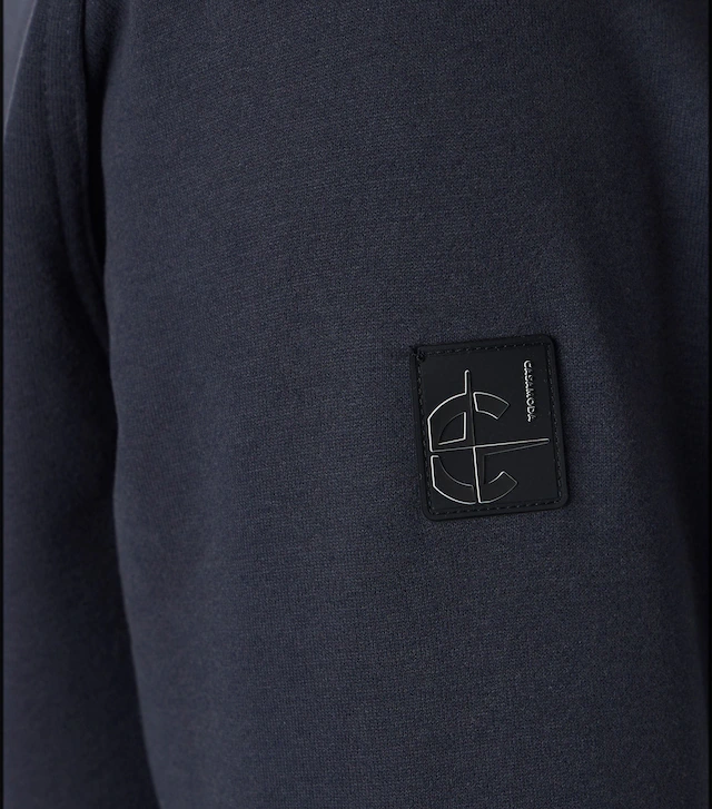 CASAMODA Kapuzensweatjacke »CASAMODA Sweatjacke mit Kapuze uni«