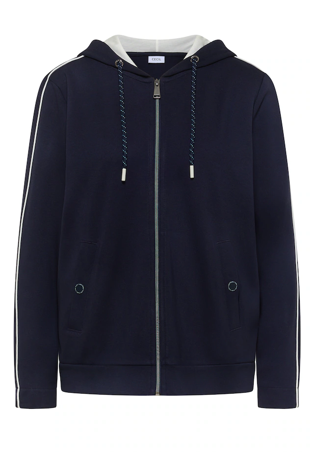 Cecil Cardigan mit Kapuze mit Tunnelzugband