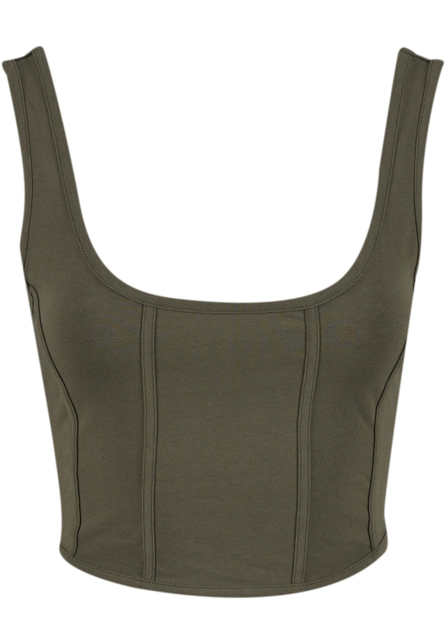 URBAN CLASSICS T-Shirt »Urban Classics Ladies Jersey Corsage Top« 1