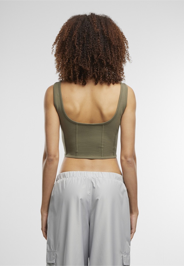 URBAN CLASSICS T-Shirt »Urban Classics Ladies Jersey Corsage Top« 1