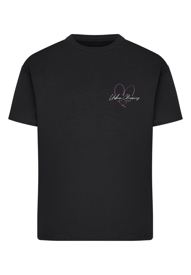 URBAN CLASSICS T-Shirt »Urban Classics Ladies Urban Classic Heart Logo Loose Tee« 1