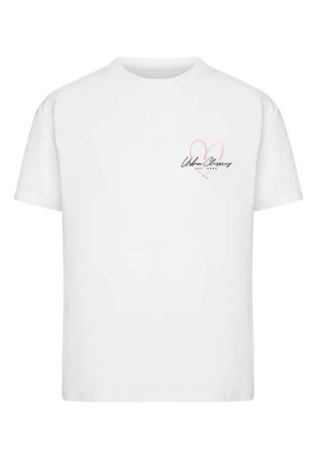 URBAN CLASSICS T-Shirt »Urban Classics Ladies Urban Classic Heart Logo Loose Tee« 1