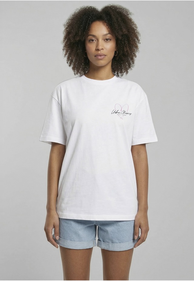 URBAN CLASSICS T-Shirt »Urban Classics Ladies Urban Classic Heart Logo Loose Tee« 1
