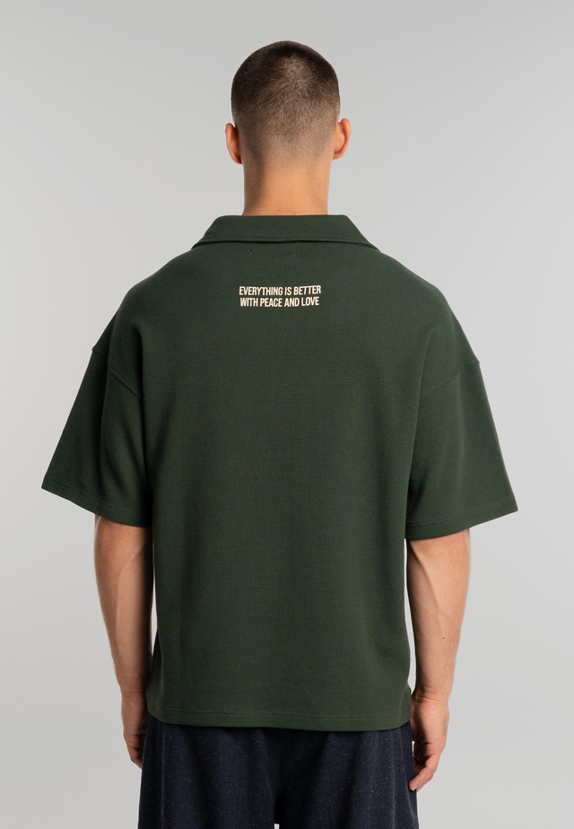 Another Cotton Lab Poloshirt »Another Cotton Lab Peace Waffle Polo« 1
