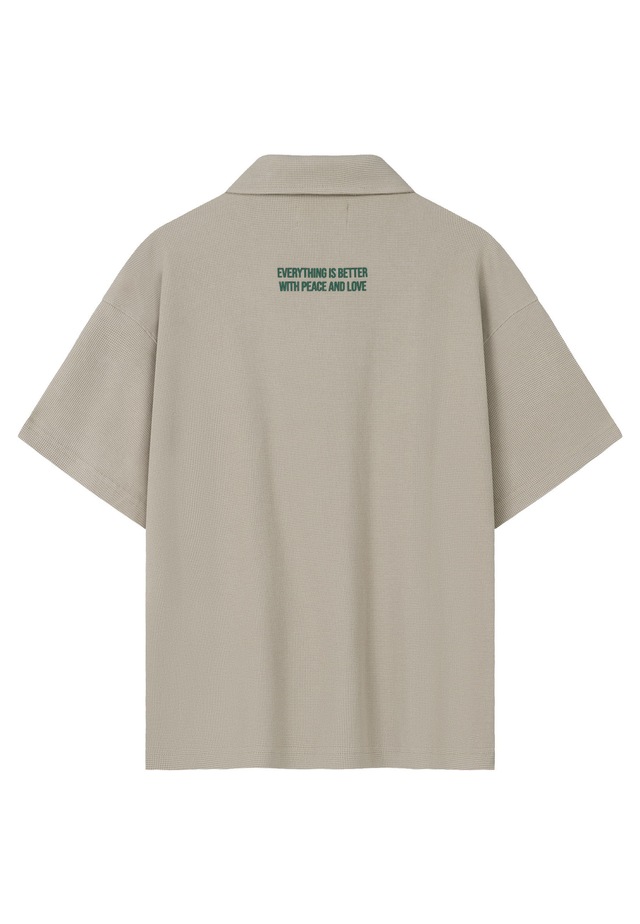 Another Cotton Lab Poloshirt »Another Cotton Lab Peace Waffle Polo« 1