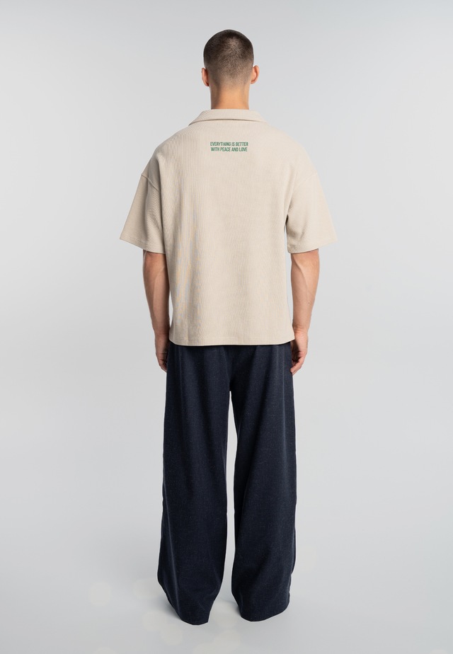 Another Cotton Lab Poloshirt »Another Cotton Lab Peace Waffle Polo« 1