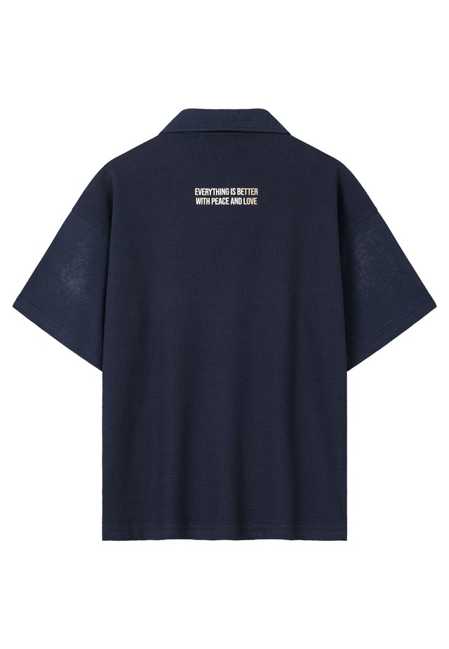 Another Cotton Lab Poloshirt »Another Cotton Lab Peace Waffle Polo« 1