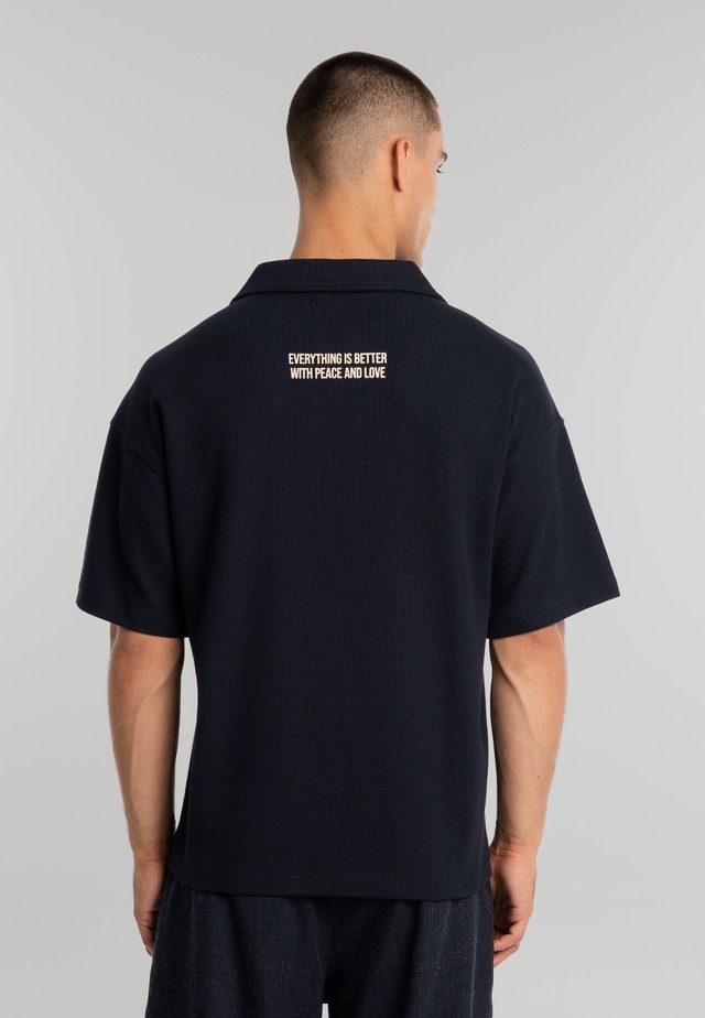 Another Cotton Lab Poloshirt »Another Cotton Lab Peace Waffle Polo« 1