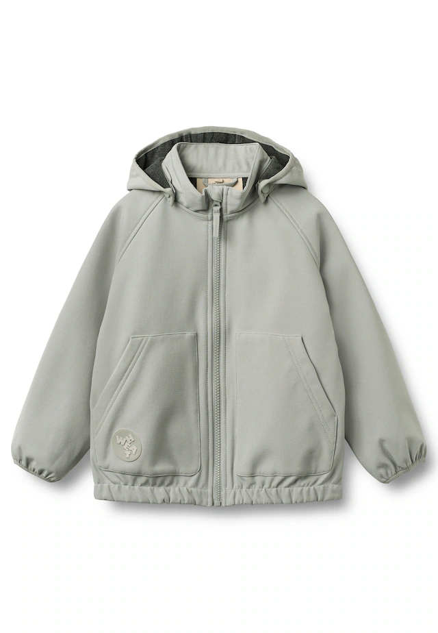 WHEAT Outdoorjacke »WHEAT Softshell Jacket Alleo« 1 Stk. tlg. mit Kapuze reflektierend