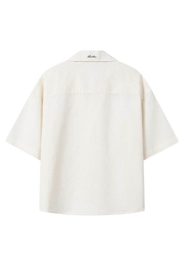 Another Cotton Lab Kurzarmshirt »Another Cotton Lab Another Linen Short Sleeve Shirt« 1