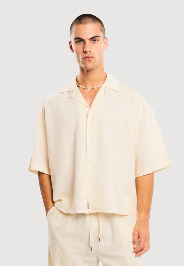 Another Cotton Lab Kurzarmshirt »Another Cotton Lab Another Linen Short Sleeve Shirt« 1