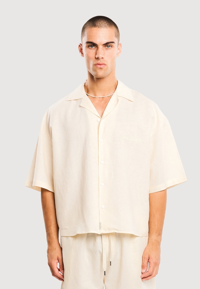 Another Cotton Lab Kurzarmshirt »Another Cotton Lab Another Linen Short Sleeve Shirt« 1