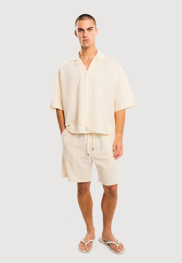 Another Cotton Lab Kurzarmshirt »Another Cotton Lab Another Linen Short Sleeve Shirt« 1