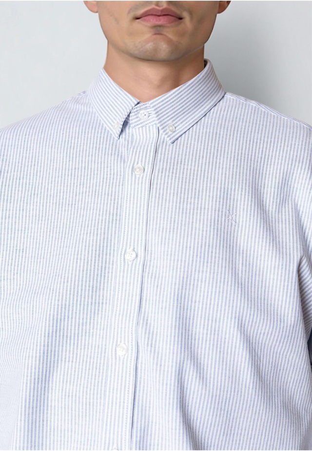 Clean Cut Copenhagen Langarmhemd »Clean Cut Copenhagen Oxford Stretch Stripe L/S« 1