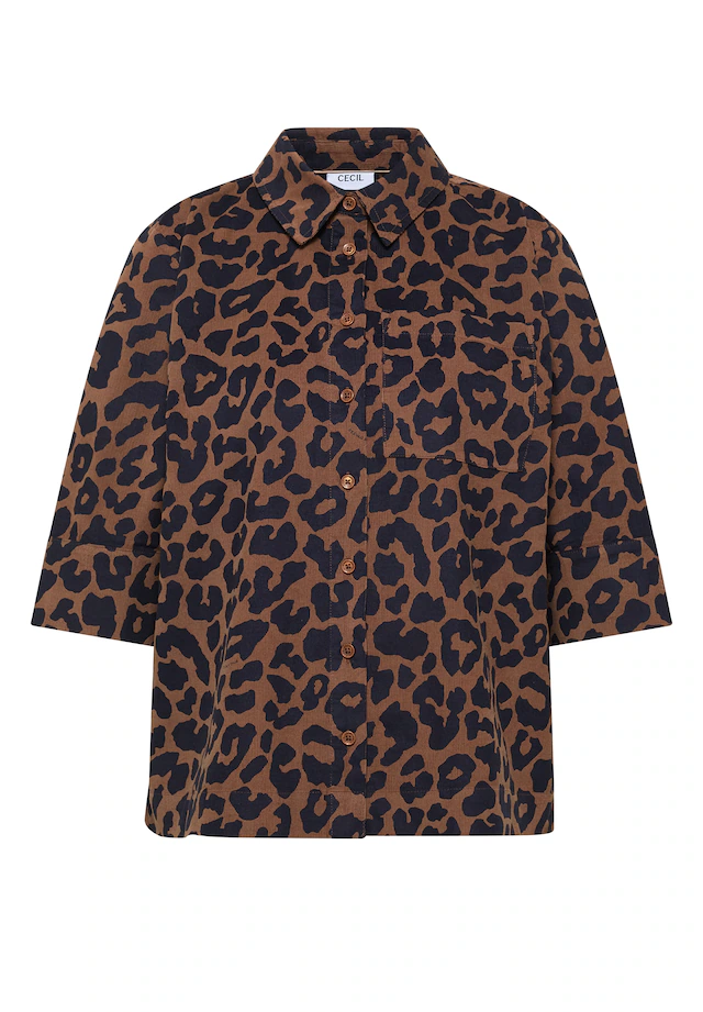 Cecil Hemdbluse mit Leomuster