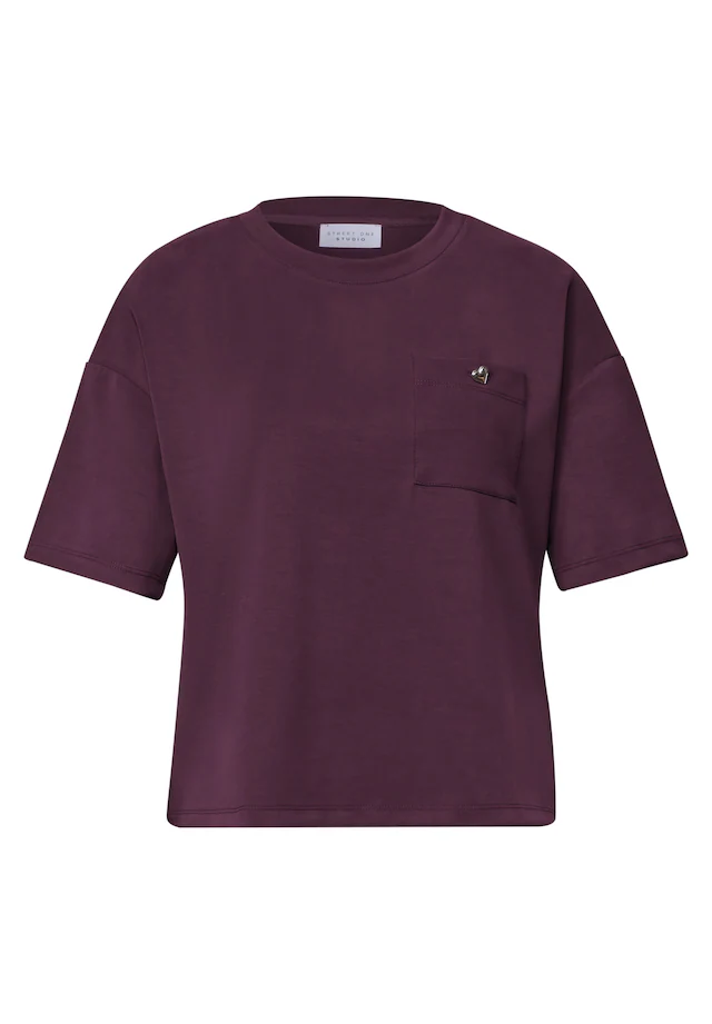 STREET ONE STUDIO T-Shirt aus softem Materialmix