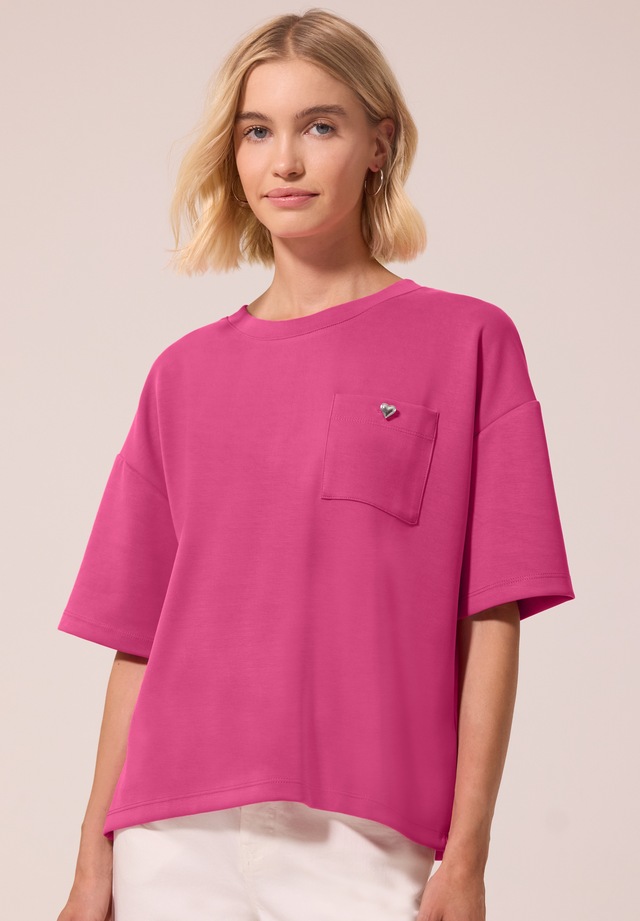 STREET ONE STUDIO T-Shirt aus softem Materialmix
