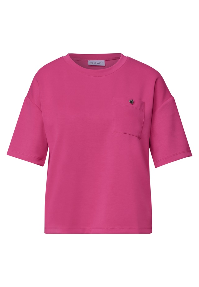 STREET ONE STUDIO T-Shirt aus softem Materialmix