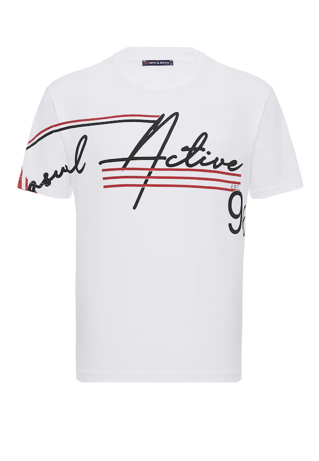 Cipo & Baxx T-Shirt »CT796« Rundhalsausschnitt