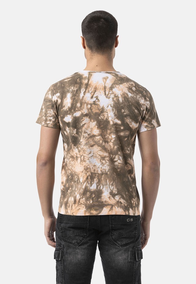 Cipo & Baxx T-Shirt »CT804« auffälligen Empirme-Print-Waschung