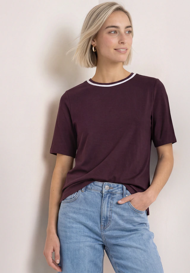 STREET ONE T-Shirt mit Rundhalsausschnitt