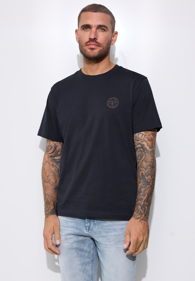 STREET ONE MEN T-Shirt aus reiner Baumwolle