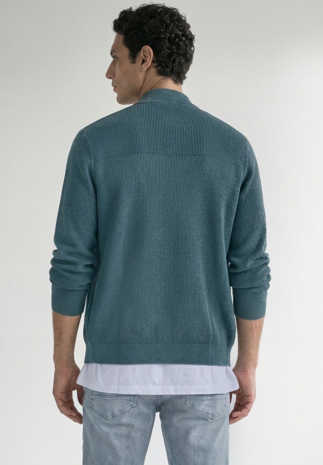 STREET ONE MEN Cardigan aus reiner Baumwolle