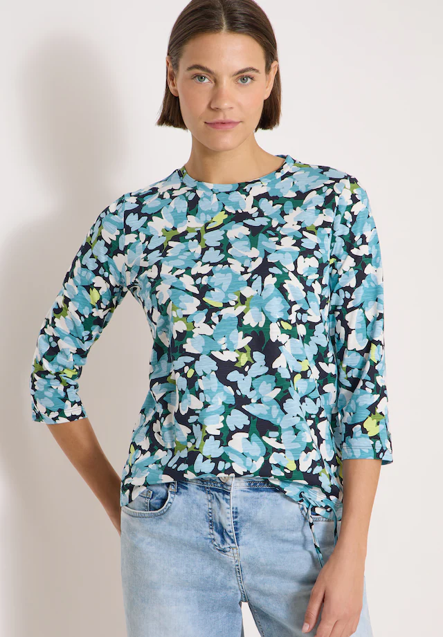 Cecil 3/4-Arm-Shirt mit allover Print