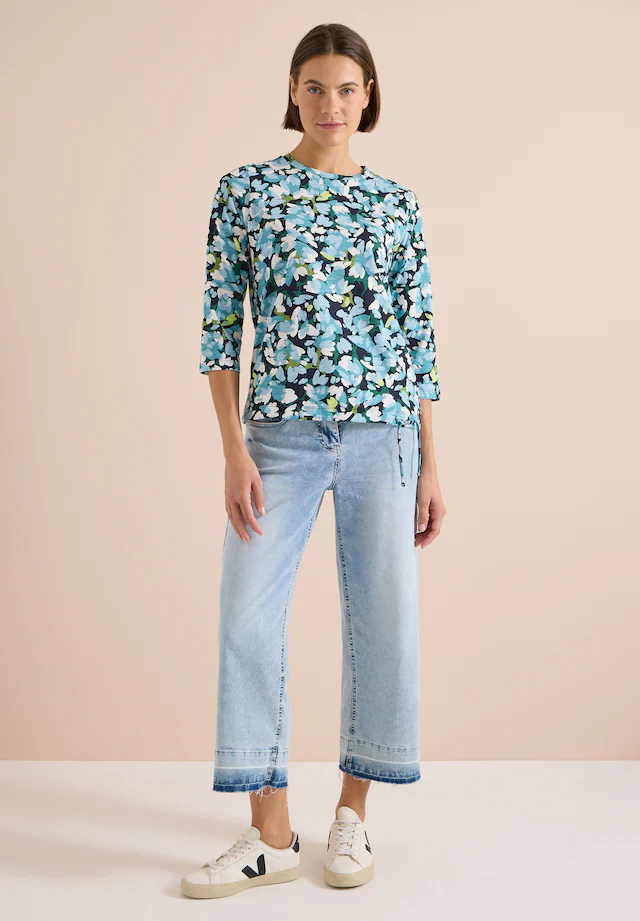 Cecil 3/4-Arm-Shirt mit allover Print