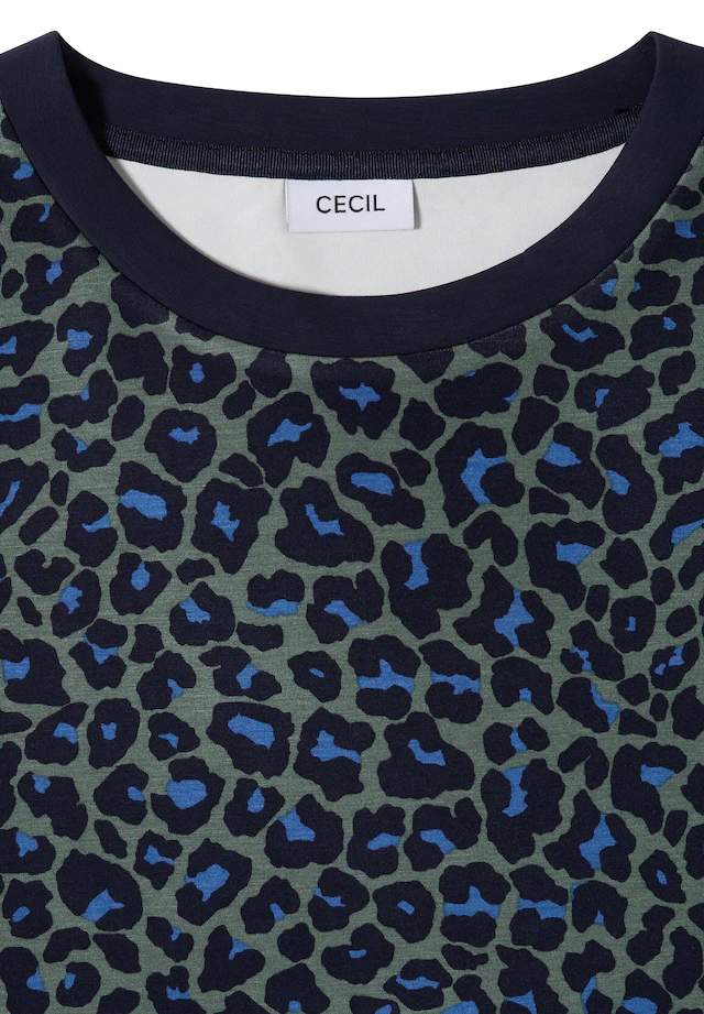 Cecil Rundhalsshirt mit Leomuster