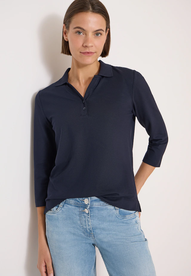 Cecil Poloshirt mit 3/4 Ärmeln