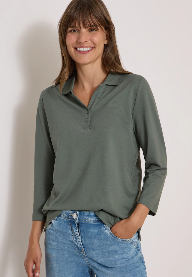 Cecil Poloshirt mit 3/4 Ärmeln