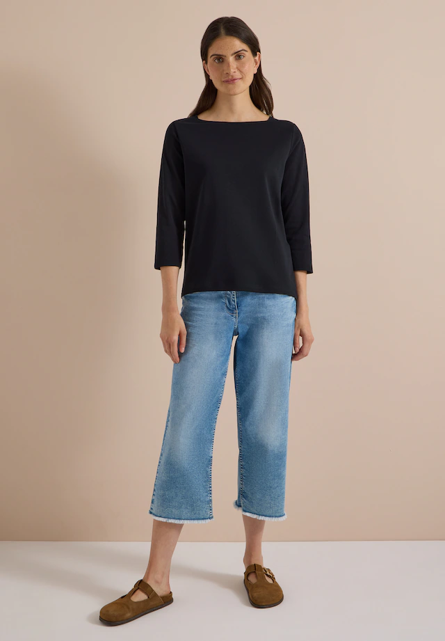 Cecil 3/4-Arm-Shirt aus reiner Baumwolle