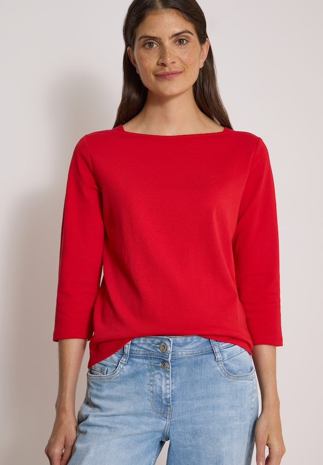 Cecil 3/4-Arm-Shirt aus reiner Baumwolle