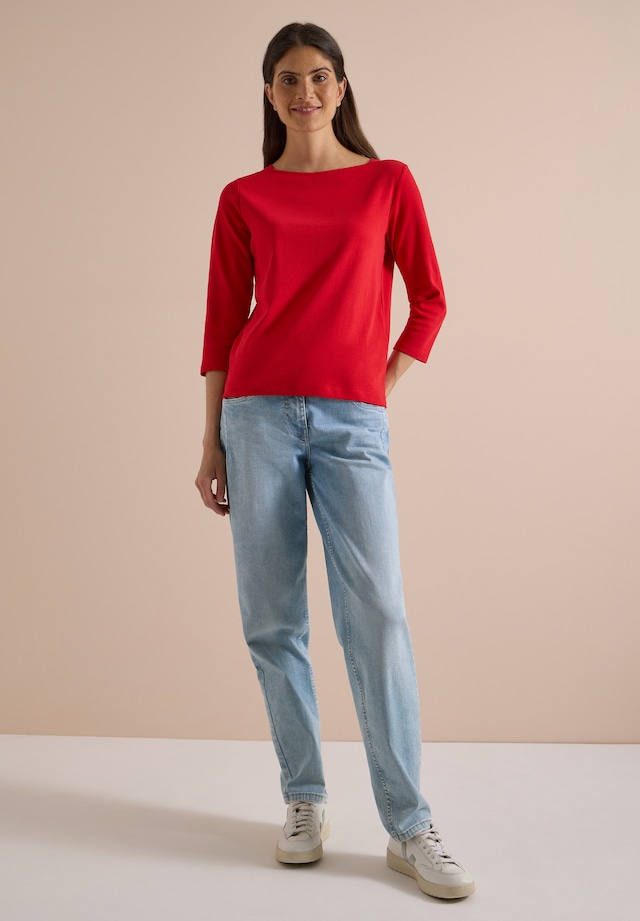 Cecil 3/4-Arm-Shirt aus reiner Baumwolle
