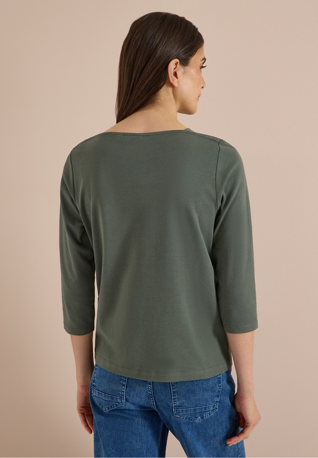 Cecil 3/4-Arm-Shirt aus reiner Baumwolle