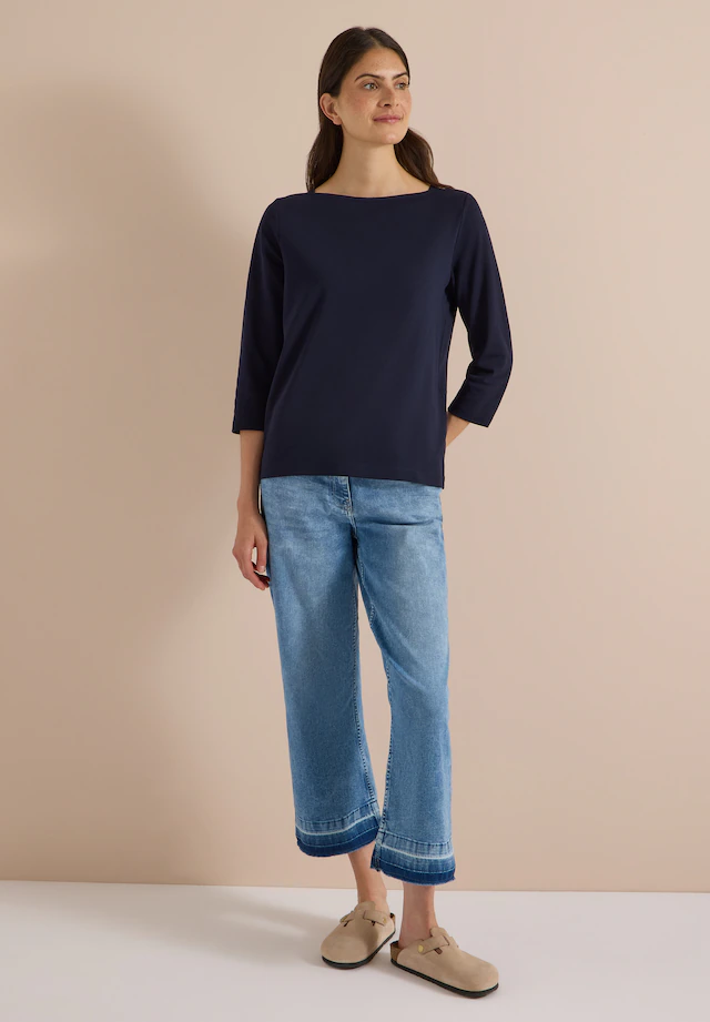 Cecil 3/4-Arm-Shirt aus reiner Baumwolle