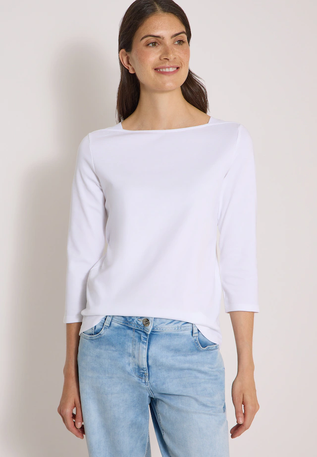 Cecil 3/4-Arm-Shirt aus reiner Baumwolle
