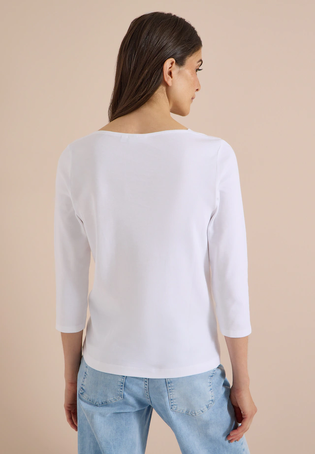 Cecil 3/4-Arm-Shirt aus reiner Baumwolle
