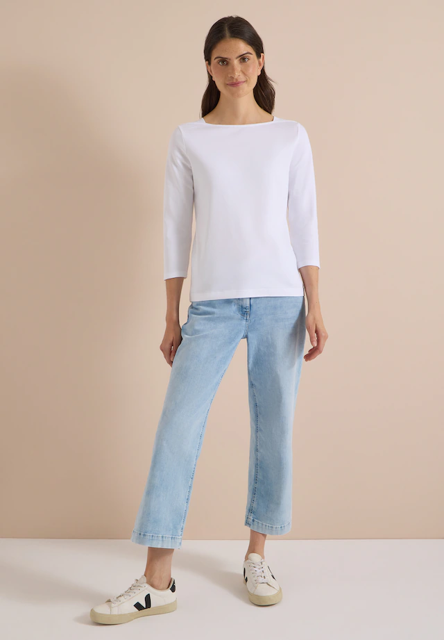 Cecil 3/4-Arm-Shirt aus reiner Baumwolle