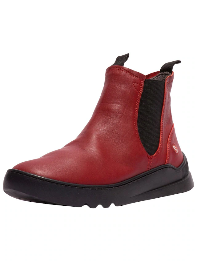 softinos Stiefelette »softinos Stiefelette Leder/Textil«