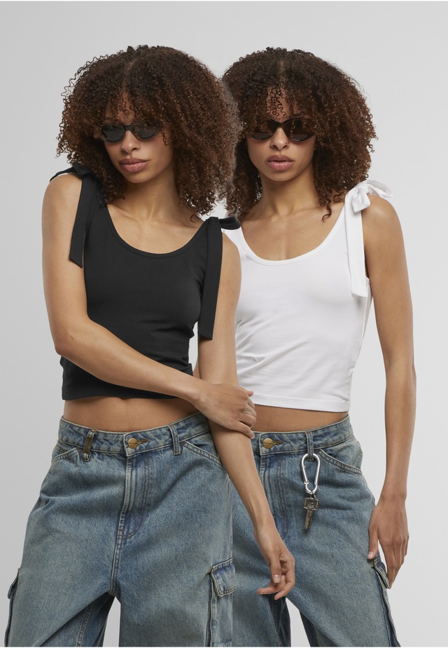URBAN CLASSICS Muskelshirt »Urban Classics Ladies Tied Basic Jersey Top 2-Pack« 1