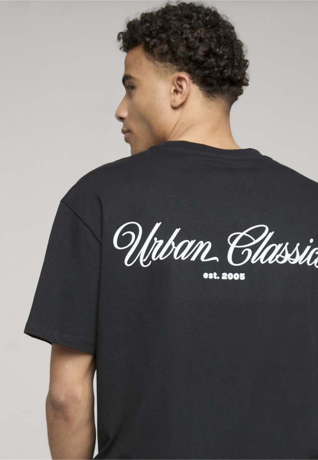 URBAN CLASSICS T-Shirt »Urban Classics Urban Classics Flow Script Logo Loose Tee« 1